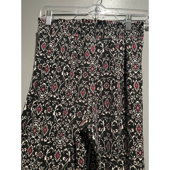 Joe B by Joe Benbasset Women size XS Floral Pull-On Pants Boho bohemian wide leg - Picture 6 of 9